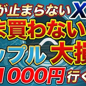 【持たないと損】リップル(XRP)さらに上昇で止まらない 〜年内1000円を越す理由〜