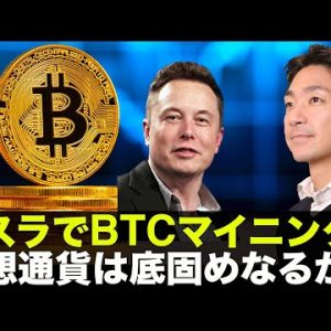 テスラでビットコインマイニング⁉️仮想通貨は底固めなるか⁉️