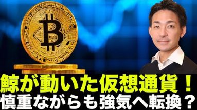 仮想通貨で鯨が動いた！ビットコインは慎重ながらも強気へ？