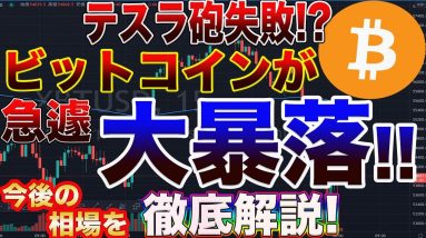 ビットコイン大暴落!プロトレーダーが爆益が出せるトレード方法を伝授します!【仮想通貨】