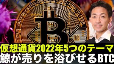 仮想通貨2022年5つのテーマ！ビットコインを鯨が売却？