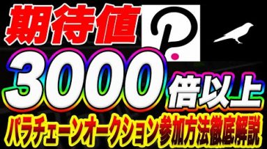 【知らないと損!】今超話題のローリスク・ハイリターン投資の代表格『パラチェーンオークション』の参加方法を投資・仮想通貨初心者の方にもわかりやすく解説します！【仮想通貨】