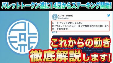 【パレットトークンステーキング開始へ】PLTこれから爆上げ確定⁉︎値動き気になる方必見です!【仮想通貨】