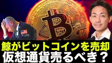 ビットコインを鯨が売却へ！？仮想通貨は売るべきか？