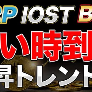 【買い時】リップル/ビットコイン/IOST 仮想通貨全体が上昇トレンドへ転換か