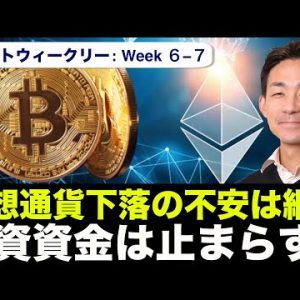 仮想通貨の下落は継続も、機関投資家からの資金はノンストップ！