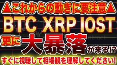 【即視聴推奨です!】これから更にもう一段下げ!?今の相場観をプロトレーダーが徹底解説します!【仮想通貨】【ビットコイン】【XRP】【IOST】