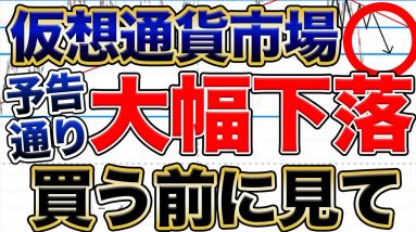 【予想通り】仮想通貨暴落 ビットコイン/リップル/IOST まだまだ下がる可能性