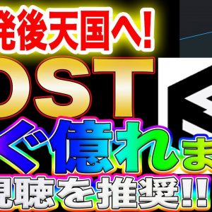 【爆発寸前】ビットコインの次はIOST!ここの重要ラインを抜けたら一気に爆上がりまします!【仮想通貨】