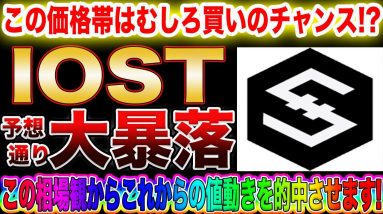 【バブル崩壊⁉︎】ビットコイン、IOST軒並み大暴落!億り人になりたいなら今の価格帯はむしろチャンスしかありません!爆益狙えるポイント教えます!【仮想通貨】