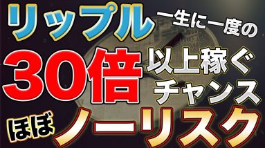 【リップル】ほぼノーリスクで20倍〜30倍の利益を狙える方法と直近の値動きについて