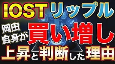 【買い増ししました】リップル IOST 買いポイントと判断した理由 ビットコインで持っている人は買い時