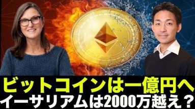 ビットコインは一億円、イーサリアムは2000万円を超える！？