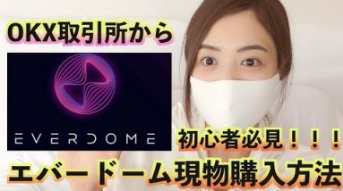 【徹底解説】大注目!エバードーム(EVERDOME)現物購入方法！Bybitで両替後OKXに送金！買うなら今！！！