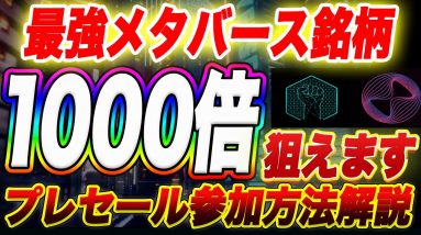 【大本命メタバース銘柄】『Everdome』期待値1000倍!期待度マックスのプレセール参加方法を仮想通貨初心者の方でも分かりやすく解説します!【仮想通貨】【メタバース】