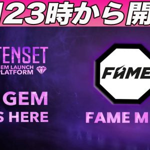 【GEM4情報解禁!!】遂にTENSET『TGLP』の次のトークンの情報解禁!!これはエバードーム超え間違いなし!?23時から250枠も開放!!【仮想通貨】【10SET】