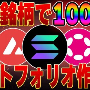 【ガチ投資】アルトコインバブルを願って1000万円のポートフォリオを作ってみた