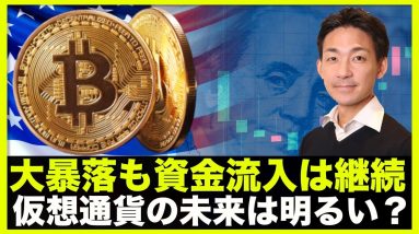 仮想通貨は暴落も資金流入継続。仮想通貨の未来は明るい？