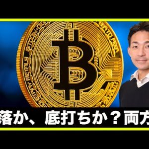 仮想通貨は暴落か、底打ちか、両方か⁉️