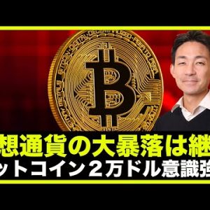 仮想通貨の大暴落は継続？ビットコインは２万ドルを強く意識！