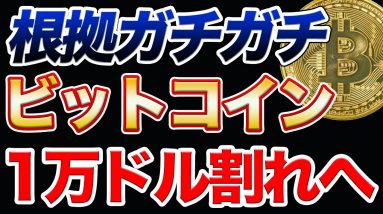 【根拠あり】次の爆上げタイミングは？仮想通貨持ってて大丈夫？1万ドル割れの可能性を数的根拠を用いて解説【値動き予想】