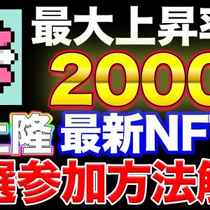 【13日〆切】勝ち確！最大2000%上昇の村上隆NFT抽選