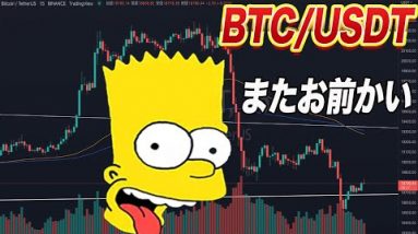 【シンプソン相場再来】ビットコイン急落で価格全戻し!!これから14000ドルまでいく可能性大!?見極めに重要なのはこれです。【仮想通貨】【BTC】