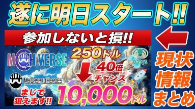 【明日19時】遂に爆上げ期待度MAXトークンがもらえるイベント開始!!参加方法・下準備・購入方法等を初心者の方にも分かりやすく解説します!!【仮想通貨】【OAS】