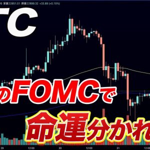 【BTC今週が超重要局面】FOMC次第で爆上げもあります。【仮想通貨】