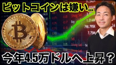 ビットコイン嫌いだが・・・。ビットコインは今年4.5万は上昇？