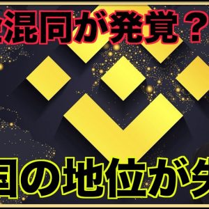 バイナンスが資金混同疑惑。Web3で米国の地位が失墜？