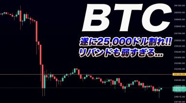 ⚠️仮想通貨はかなり赤信号⚠️急落注意!!BTCはこのまま20,000ドルまで直行もありえます。【仮想通貨】【ビットコイン】