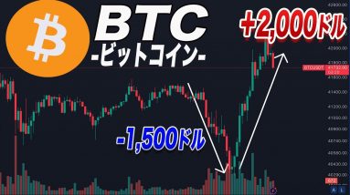 『BTC深夜に死ぬほど動きました』ビットコイン急落から急騰。これからかなり重要なラインを説明します。『仮想通貨』