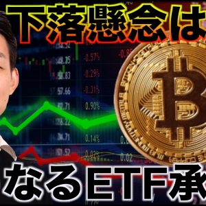 ビットコインは再急落に注意。どうなるETF？