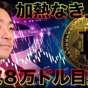 ビットコインの加熱なき上昇！年末８万ドルが射程圏内？