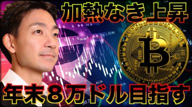 ビットコインの加熱なき上昇！年末８万ドルが射程圏内？