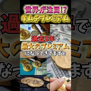 ビットコインは過去2年で最大のプレミアム！キムチプレミアムが遂にきた！ #暗号資産 #仮想通貨 #投資