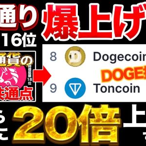 【DOGE転落へ…】TONコインの勢いがヤバイ！ここからさらに値上がりする理由