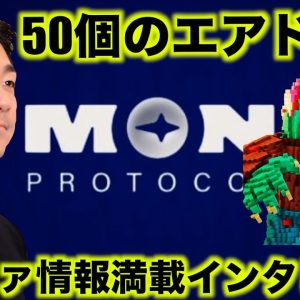 50個のエアドロが対象のトークン？大注目のMON ProtocolのCEOインタビュー