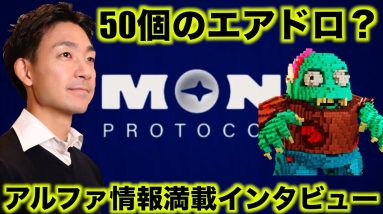 50個のエアドロが対象のトークン？大注目のMON ProtocolのCEOインタビュー