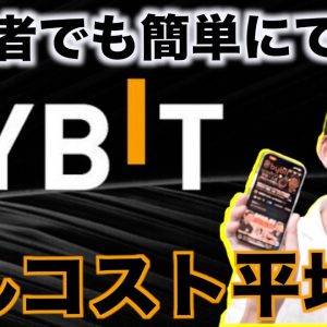 Bybit（バイビット）でドルコスト平均法。初心者でも簡単にできる。