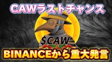 【CAW】バイナンスからCAWの価格高騰予告‼︎すぐに視聴ください#caw#shib#shiba#暗号資産