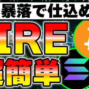 今この暴落で仮想通貨を購入すればFIRE簡単です