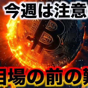 ビットコインは試練の時か。今週は運命の日を迎える。