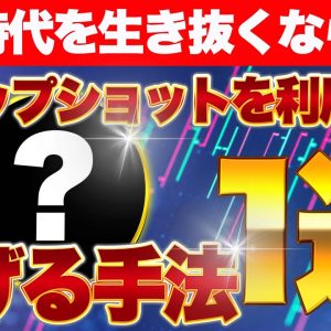 仮想通貨で今の時代を生き抜くならコレ！スナップショットを利用した稼げる手法1選！