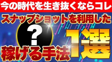 仮想通貨で今の時代を生き抜くならコレ！スナップショットを利用した稼げる手法1選！