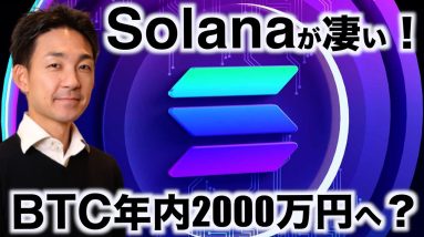 Solanaが止まらない！ビットコインは年内2000万円超え？