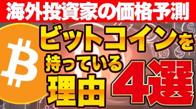 【価格予測】海外投資家がビットコインを持っている理由4選【仮想通貨】【エアドロ】