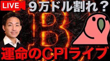 【ライブ】仮想通貨は持ち堪えられるのか？CPI悪化でBTC９万ドル下抜けの可能性？今日もNishiさん @Nishi8maru をお迎えしてライブを22時から開始。  👇生放送のリンクはコメント欄