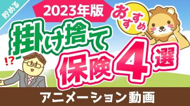 【ジャンル別に紹介】コスパが良いおすすめの掛け捨て保険4選【厳選】【貯める編】：（アニメ動画）第395回